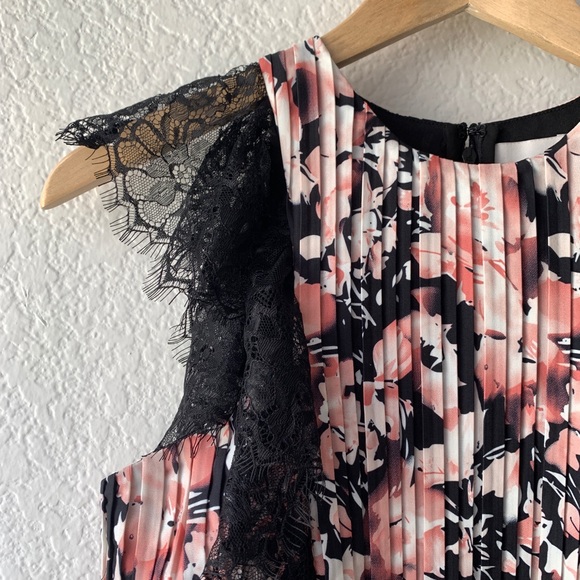 Foxiedox Jasmine Lace Pleated Floral Midi Dress XS - Picture 7 of 16